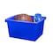 Storex Storage Bin, Polypropylene, Blue, 3 PK 61451U06C - alternate 10